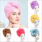 Turby Towel Bath Towels - Dry Hair Cap Super Absorbent Quick-drying Shower towel (Random color) 65 CM length