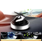Car Aroma Diffuser Air Freshener Solar Rechargeable Helicopter With Fragrance Bottle – Rotating Propeller Fragrance Freshener for Dashboard & AC Vent | Long-Lasting, Stylish Car Perfume