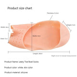 Forefoot Pads Silicone Insoles Orthopedic Shoe Pad Pain Relief Silicone Boat Socks for Women Toe separator Foot Care Products