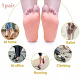 Forefoot Pads Silicone Insoles Orthopedic Shoe Pad Pain Relief Silicone Boat Socks for Women Toe separator Foot Care Products