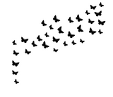 Group of birds Wall Decor Black Wood MDF Living room Sofa TV background decoration - Sigma Gift Center